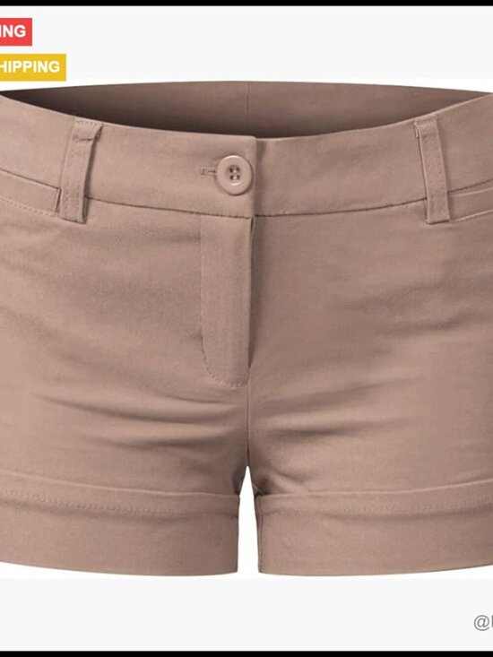 Other - Stretch Comfort Blend Active Shorts with Cuffed Hem and Pockets